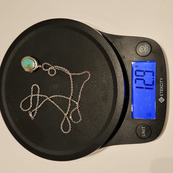 Sterling Silver and Turquoise Locket - Picture 9 of 9